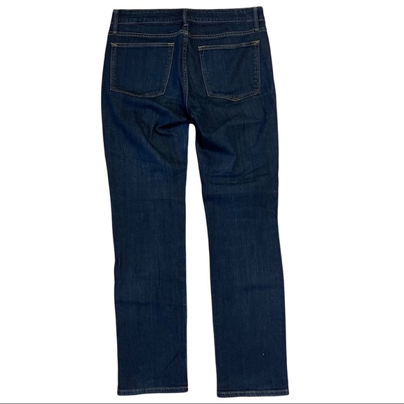 GAP Women’s Dark Wash 6/28A Straight Leg Mid Rise Blue Denim Jeans - Picture 7 of 9